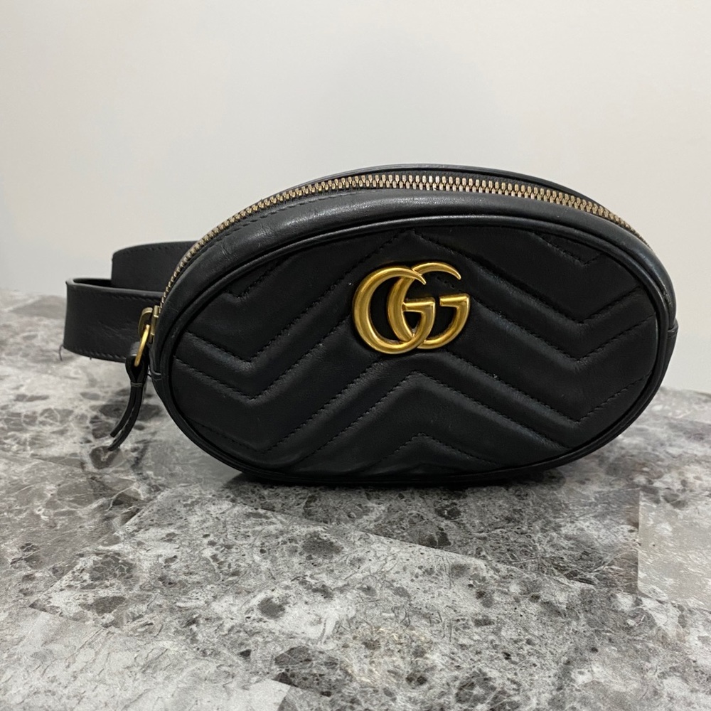 FINAL PRICE Gucci marmont matelasse belt bag mini
